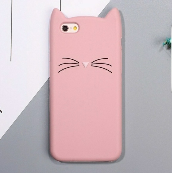 Iphone case silicone cute pink cat - Picture 2 of 6